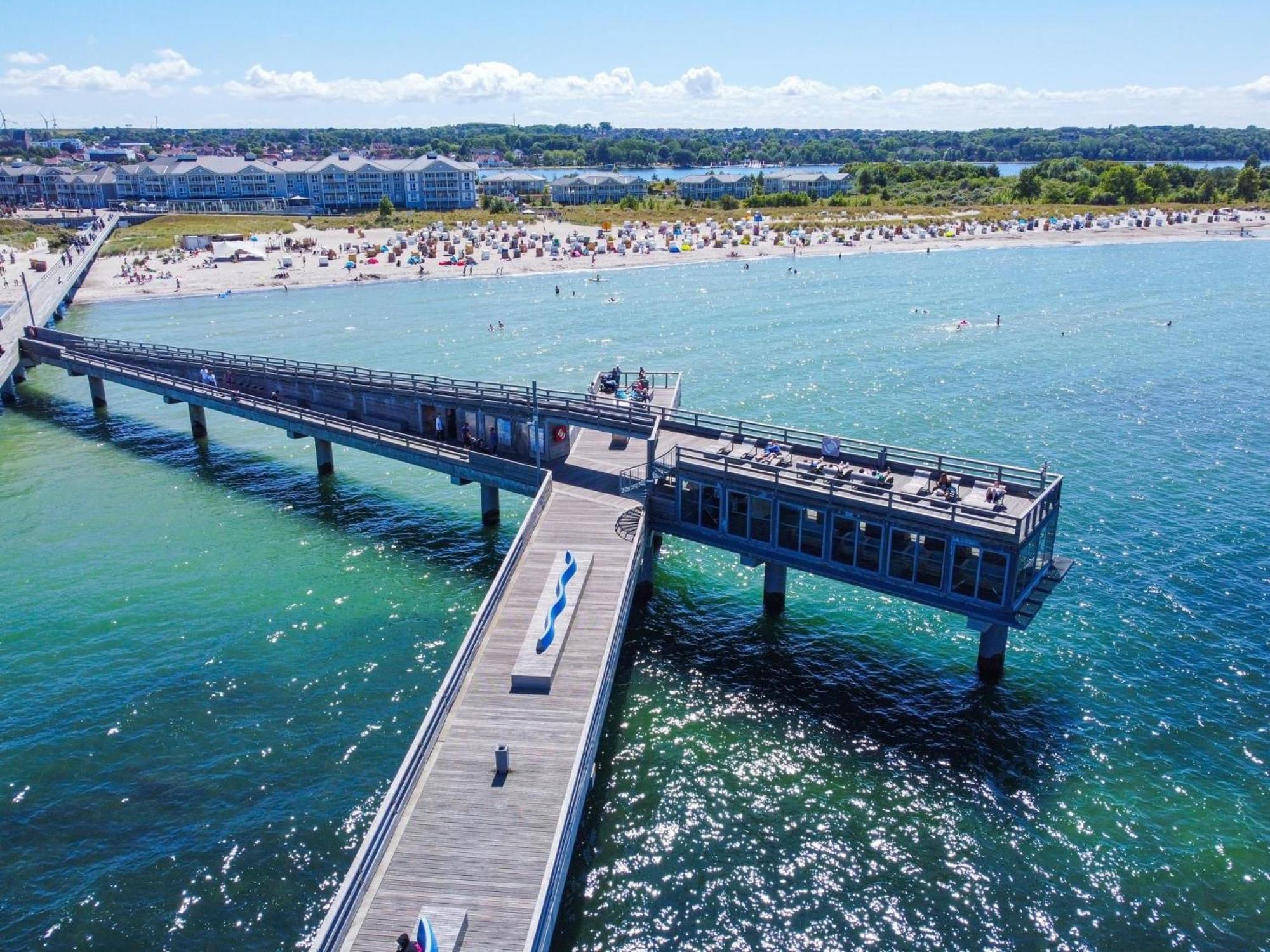 Phänomenaler Ausblick auf Binnen- und Ostsee Heiligenhafen Exterior foto